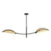 Orno PETALO pakabinamas šviestuvas, galia max 2x40W, E14, juodas-rotangas