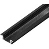 Orno aliuminio profilis LED juostelėms, 2000 x 24,5 x 6,85 mm, įgilintas į gipso plokštę, juoda