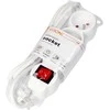 Orno Przedłużacz Prailgintuvas 3x2P+Z, ĮJUNGTA/IŠJUNGTA, 1,4m, 3x1mm², baltas