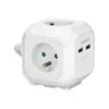 Orno ilgintuvai 4 x 2P+E, 2xUSB įkrovikliai, 1.4m H05VV-F 3x1mm2, baltas (OR-AE-13144/W)