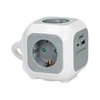Orno Przedłużacz Prailgintuvas 4x2P+Z (Schuko), USB įkroviklis A+C, greitas įkrovimas, 1.4m H05VV-F 3x1.5mm?, pilkas