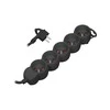 Orno partnertele Extension cable 5x2P+Z, 1.5m, 3x1.5, juodas (ES-6/B/1.5)