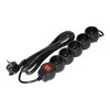 Orno partnertele Extension cord 5x2P+Z,ON/OFF,1,5m,3x1,5,juodas (ES-7/B/1,5)