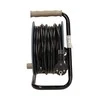 Orno Przedłużacz MINI prailginimo kabelio ritė, 4 lizdai 2P+Z, metalinis stovas, PVC H05VV-F 3x1mm?, ilgis 15m, pilka