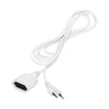 Orno Przedłużacz Vieno lizdo plokščias buitinis prailgintuvas, 1x2P, 5m, PVC kabelis H03VV-F 2x0.75mm², 230VAC