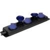 Atsparus purslams dirbtuvių prailginimas Orno IP44, 5 lizdai 2P + Z IP44, guminis, H05RR-F 3x1,5 mm, ilgis 5 m