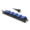 Atsparus purslams dirbtuvių prailginimas Orno IP44, 5 lizdai 2P + Z IP44, guminis, H05RR-F 3x1,5 mm, ilgis 5 m