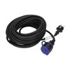 Orno Prailginimo kabelis IP44 1x2P+Z 30 m guminis kabelis OR-AE-13169(GS)/30 m, juoda