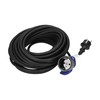 Orno Prailginimo kabelis IP44 1x2P+Z 30 m guminis kabelis OR-AE-13169(GS)/30 m, juoda