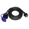 Orno Prailginimo kabelis IP44 1x2P+Z 30 m guminis kabelis OR-AE-13169(GS)/30 m, juoda