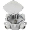 Orno Puszka Hermetiška dėžutė IP67, 4 sandarikliai, 122 x 122 mm, pilka