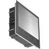 Orno Puszka Grindų dėžutė moduliniams lizdams 6 x 45 x 45 mm arba 12 x 22,5 x 45 mm, dangtelis: nerūdijantis plienas, juodas