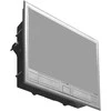 Orno Puszka Grindų dėžutė moduliniams lizdams 8 x 45 x 45 mm arba 16 x 22,5 x 45 mm, dangtelis: nerūdijantis plienas, juodas