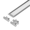Orno Rinkinys: Komplektas: aliuminio profilis LED juostoms, 2000 x 24,5 x 6,05 mm, įleidžiamas, sidabrinis, matinis dangtelis, 4 galiniai dangteliai