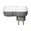 Orno Rozgałęźnik 2P+Z (Schuko) skirstytuvas su 2xUSB įkrovikliu, baltai pilkas
