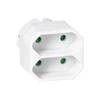 Orno Rozgałęźnik Skirstytuvas 2x2P euro, baltas