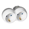 Orno Rozgałęźnik Skirstytuvas 2x2P+Z (Schuko), baltai pilkas