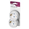 Orno Rozgałęźnik Skirstytuvas 2x2P+Z (Schuko), baltai pilkas