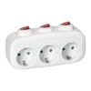 Orno Rozgałęźnik 3x2P+Z (Schuko) skirstytuvas su 3 jungikliais