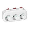 Orno Rozgałęźnik 3x2P+Z (Schuko) skirstytuvas su 3 jungikliais