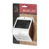 Sieninis šviestuvas Orno SILOE LED 1,5 W, saulės energija varomas šviestuvas su judesio jutikliu 120°, 190 lm, IP65, 4000 K, 1200 mAh, dvigubas šviesos šaltinis, baltas