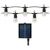 Solarna Saulės energija varoma girlianda 10 m, 10 x LED liepsnos