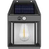 TORO LED saulės energija varomas sieninis šviestuvas su judesio jutikliu, 100 lm, IP42, 3000 K, 800 mAh