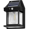TORO LED saulės energija varomas sieninis šviestuvas su judesio jutikliu, 100 lm, IP42, 3000 K, 800 mAh