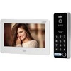 Orno Vaizdo domofono komplektas, laisvų rankų įranga spalvota, LCD 7", jutiklinis ekranas, OSD meniu, atmintis, SD kortelės lizdas, DVR, vartų valdymas, su šifravimu ir RFID, balta, TAURI MEMO