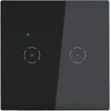 Orno Włącznik „Tuya Smart Home“ dvigubas įleidžiamas „Wi-Fi“ jungiklis, juodas