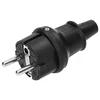 Orno Wtyczka Uni-Schuko mini kištukas, IP44, juodas, 16A, 230V