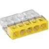 Złączka „Wago“ 5 takelių jungtis, modelis: 2273-205, nuo 0,5 iki 2,50 mm², 5 vnt.