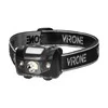Orno LED žibintas ant galvos VIRONE, 3W, 6000K, 70lm, elementai 3xAAA (neįeina), juodos sp