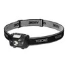 Orno LED žibintas ant galvos VIRONE, 3W, 6000K, 70lm, elementai 3xAAA (neįeina), juodos sp