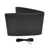 Amio Perforuotas vairo užvalkalas su adata ir siūlais 38–39 cm - juoda / juodos siūlės