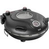 Piec do pizzy TEESA SUPREME MAX 1800 W, 400 stopni, dwie grzałki, okno, juoda, 35cm