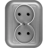 Plastrol Lizdas wtyczkowe podwójne p/t, 2x2p 16a, 250v