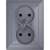 Plastrol Lizdas wtyczkowe podwójne p/t, 2x2p+su, 16a, 250v