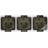 Plastrol Lizdas Trigubas lizdas 3x 2P+Z, atsparus purslams su dūmų sklende, IP44, SMART, baltas