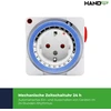 Plastrol Programator czasowy, Mechaninis, 24h; ip20 schuko
