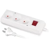 Plastrol Velstro Ilgintuvas su jungikliu, 3 lizdų, bekontaktis, 10A, 5m, baltas PS-360WS T-106070