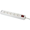 Plastrol Przedłużacz su sześciokrotnym gniazdem su wyłącznikiem i usb,eco, 5x2p+su, 10a, 1,5m, balta