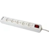 Plastrol Przedłużacz su sześciokrotnym gniazdem su wyłącznikiem i usb,eco, 5x2p+su, 10a, 3m, balta
