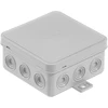 Plastrol Hermetiška įleidžiama dėžutė v6 ip-54 85x85x41 12-vnt klik su susilpninimais pilka