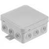 Plastrol Hermetiška įleidžiama dėžutė v6 ip-54 85x85x41 12-vnt klik su susilpninimais pilka