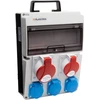 Plastrol Rozdzielnica cas 32a 16a 3×230 ip54 rozdzielnica budowlana bez zabezpieczeń, ip 54, 1x32a-400v/1x16a-400v/3x16a-230v