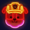 Plastrol Wiszący neon led na plexi psi patrol – rubble ow-130446