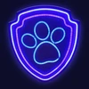 Plastrol Wiszący neon led na plexi psi patrol – łapa ow-130246