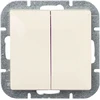 Plastrol 2-jų klavišų montavimo jungiklis, žvakidinis, su apšvietimu p/t, 10 A, 250 V (modulis)