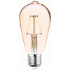 Plastrol LED lemputė Filament E27 ST64 4W 230V 2200K 400lm COG auksinis Forever Light